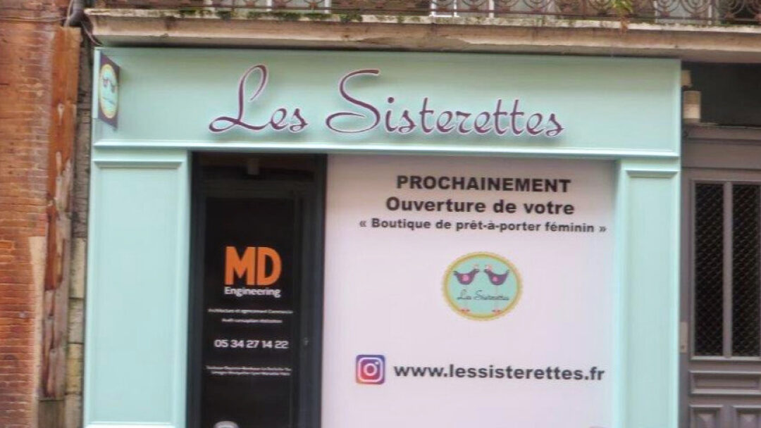 Enseigne pour Les Sisterettes à Toulouse