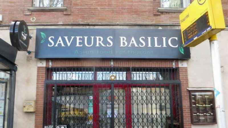 Enseigne pour Saveurs Basilic à Toulouse