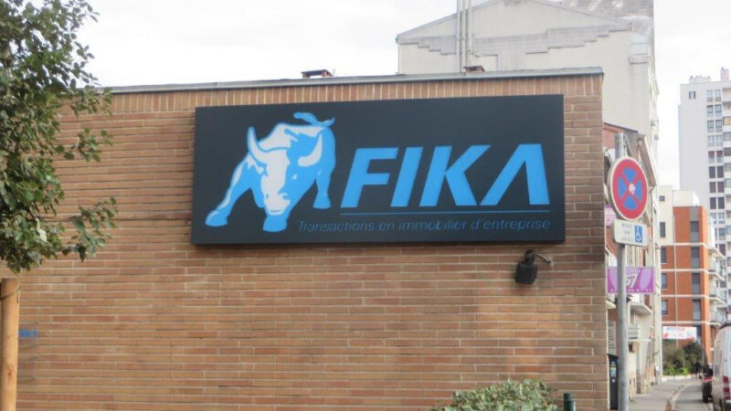 Enseigne pour l'entreprise FIKA à Toulouse