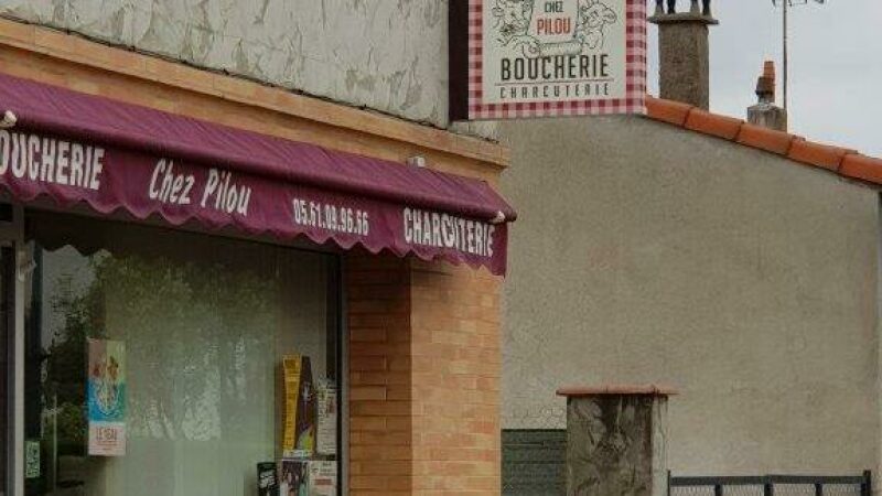 Enseigne pour une boucherie à Gagnac sur Garonne