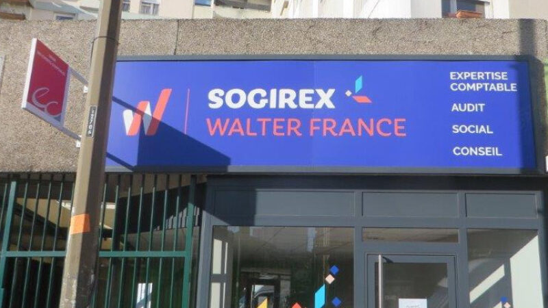 Enseigne pour Sogirex à Toulouse