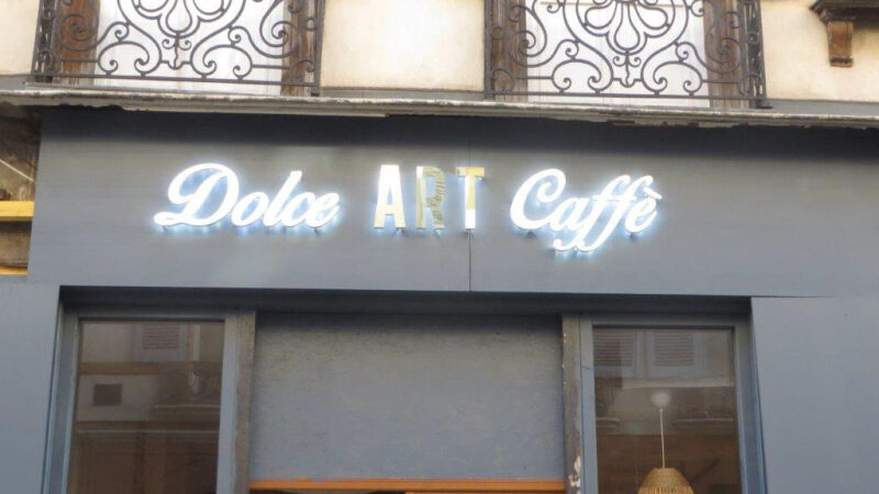 Enseigne pour Dolce Art Caffé à Toulouse